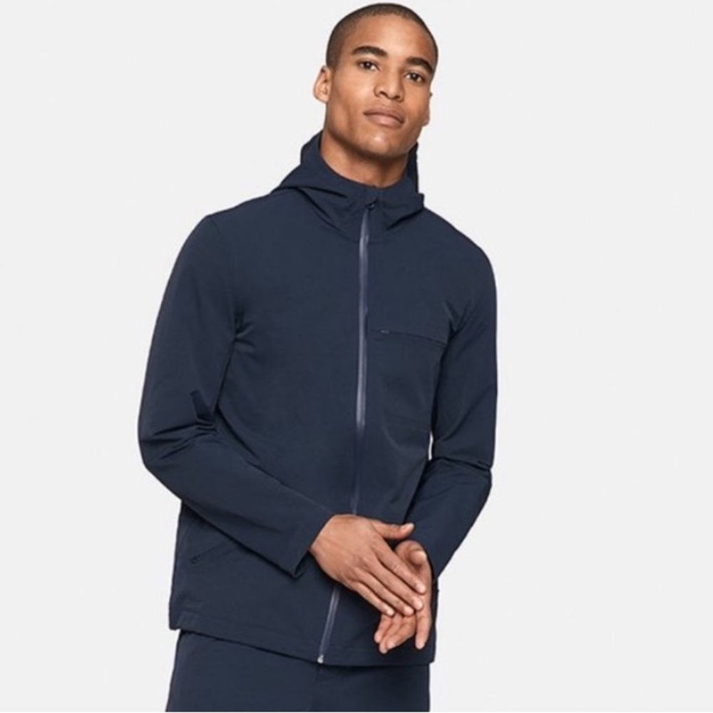 Outdoor Voices Navy Full‎ Zip  Hooded Jacket Size XL